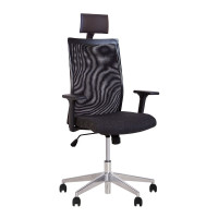 Крісло офісне AIR R HR NET chrome SL AL70