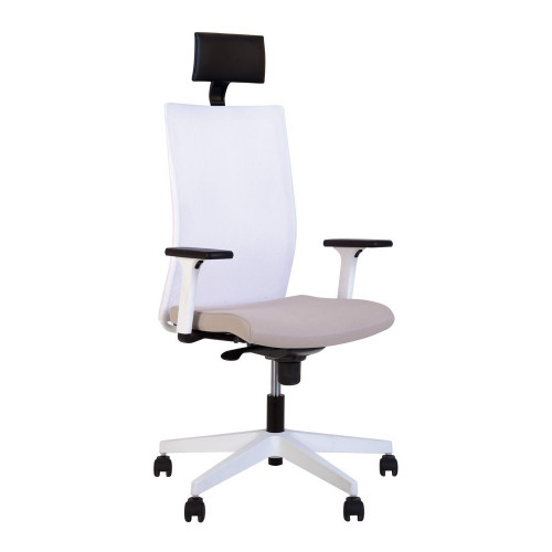 Крісло офісне AIR R HR NET white ES PL71