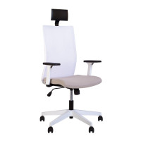 Крісло офісне AIR R HR NET white SL PL71